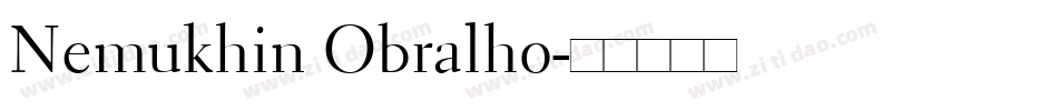 Nemukhin Obralho字体转换